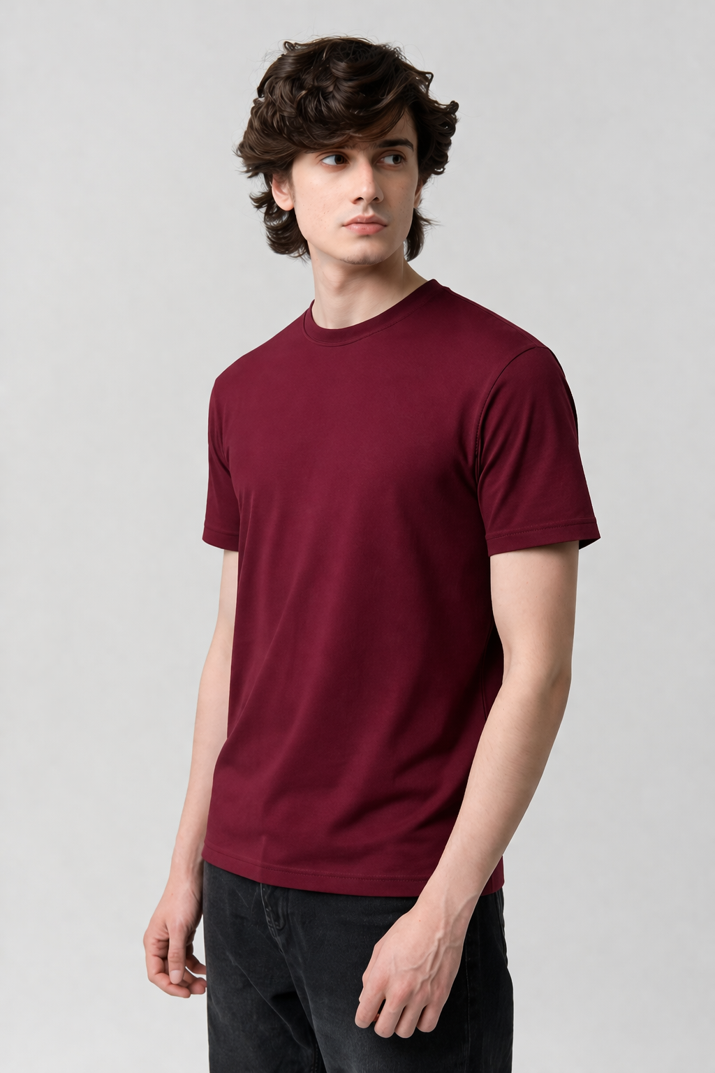 Men’s Classic Crew Neck T-Shirt - Maroon